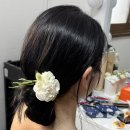 6138 | [웨딩 촬영] 헤어변형 ‘강은’ 희지 실장 후기 | 굵은 웨이브, 반묶음, 로우번, 남자 변형 서비스