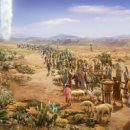 구름기둥 이미지