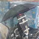 비올땐 우산! 안올땐 햇빛가리개! 휴대폰 발열을 줄여주는 오토바이우산 이미지