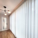 성원세탁마을 | 용인 수지 전동커튼 상현동 진산마을 성원상떼빌 비침없는 헤비쉬폰 거실커튼 시공