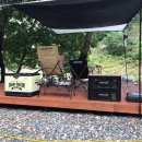 숲속에서 캠핑장 이미지