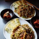 Korean Eggroll(Gaeranmari) and Fried Vegetable Nudle(Japchae) Nanofood with nano functional materials for lunch... 이미지