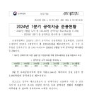 2024년 1분기 공적자금 운용현황 이미지