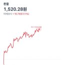 찢 환율 미쳤어요 1350에서 1520 ㅋㅋ 이미지