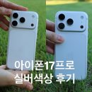 256 | iPhone17pro 실버 아이폰17프로 실물 256 후기 화이트 디자인 가격 무게