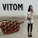 [VITOM] 비톰 투웨이 큐브 모노그램백 브라운 l 여자 크로스백 추천