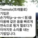 Tremolo(트레몰로) 주법. 16비트(4박자) 이미지