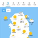 오늘의 날씨 🌞☔️☃️. 2023년 10월 16일 월요일 이미지