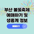 부산불꽃축제 생중계, 명당자리 찾기 이미지