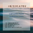 11월 '스와디스타나 차크라' 요가명상 수련(줌, 3주) 이미지