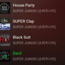 슈퍼주니어 자주 듣는 노래 top4 이미지