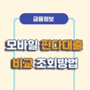 핀다(Finda) 모바일 대출비교 조회 방법