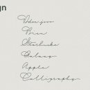 영문캘리그라피 이미지