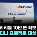 한국과 아르헨티나 리튬 10만톤 초강수, 포스코 이미지