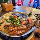 착한족발한우축산물도매센 | 부산 남포동 &#39;미술공방&#39;_가곱새전골(가리비 곱창 새우) 야장 노상술집