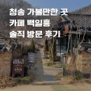 청송커피베리 | [카페 리뷰] 청송 가볼만한 곳 카페 백일홍 솔직 방문 후기｜청송 카페 백일홍, 청송 카페 추천, 청송...