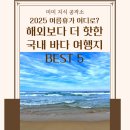 🌊 2025 여름휴가 어디로? 해외보다 더 핫한 국내 바다 여행지 BEST 5