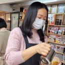 라떼아트 야간 이미지