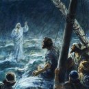 부활 제2주간 토요일 (4월 22일) - 제자들은 예수님께서 호수 위를 걸어오시는 것을 보았다. 이미지