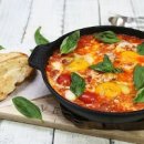에그인헬 레시피 샥슈카 만들기 토마토소스 요리 홈파티 음식 이미지