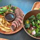 군자역(능동 맛의거리) (옥외23) | 광진구 능동 맛집 게이트원 gate01 에서 부채살스테이크 연어샐러드 먹고왔어요