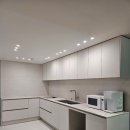 오로라주방 | 구리 쌍용아파트 주방 리모델링｜포그그레이 무광 PET 주방가구 + 오로라 비스크 상판 시공 후기