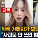 표예림 학폭 가해자, "사과하라" 내용증명 보내 이미지