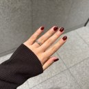 충무공동 cu 앞 횡단보도 | 짧은손톱 가을네일 버건디브라운 원컬러 젤네일 ‘네일바바 건대입구’ 솔직후기