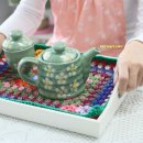 [차탁매트&amp;쟁반매트&amp;티코스터&amp;식탁매트&amp;컵받침] 코바늘손뜨개로 북유럽풍 인테리어소품뜨기 / 대전뜨개질 이미지