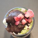 컴포즈커피용인강남대점 | 우지커피 용인강남대점 | 말차딸기초코쉘 아이스크림 후기