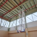 여주종합운동장 복합체육관 | 광주 진월복합운동장 국민체육센터 천장수직접철식농구대 설치 사례 │ 전동식 천장농구대 시공 후기