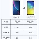 갤럭시 S10E vs 아이폰 XR 비교 영상 이미지