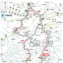 부산 금정산 금정산성 4대문 종주 산행지도(남문-서문-북문-동문 순) 이미지