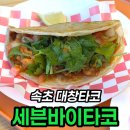 속초 세븐바이타코 내돈내산 후기, 대창타코 세트 19,900원
