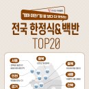 [맛집투어버킷리스트] 전국 한정식&백반 맛집 TOP20 이미지