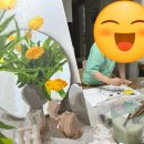 명화 그리는 아이 | 명화그리기 DIY세트 옐로튤립 취미생활 위메이크페인팅 내돈내산 그림그리기
