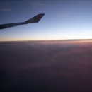 비행중 태평양 상공12000M 석양 사진과 나이아가라에서 에서 보고 느낀일 이미지