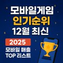 (주)코리아세븐S화곡역점 | 모바일게임인기순위 12월 최신 정리 – 2025년 12월 모바일 시장 흐름 한눈에 보기