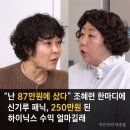 (주)이투데이 | "난 87만원에 샀다" 조혜련 한마디에 신기루 패닉, 250만원 된 하이닉스 수익 얼마길래