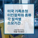 [연율이민법인] 미국 가족초청 이민절차와 각 절차별 소요기간 / 미국 가족초청 이민 종류 이미지