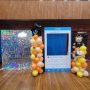 옐로카펫(오류로 51 앞) | 석문중학교 졸업식! 주황빛 설렘으로 물든 무대 &amp; 픽셀아트 &amp; 포토존 풀패키지 장식 (당진/서산/홍성/예산)