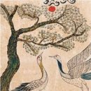 학-비상 | [올 댓 민화] 붉고 둥글며, 때로는 학의 비행을 이끄는 것