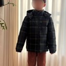 보이즈인더후드 | 폴로 보이즈 플래드 다운 후드 재킷 타탄체크패딩 m사이즈 9살 실착후기