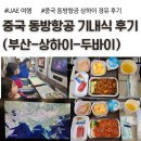 CAR UP | 중국 동방항공, 상하이 경유 부산 두바이 항공편, 기내식 후기, MU8606, MU265
