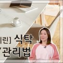 요즘 대세 포세린세라믹 식탁 주의사항 관리법입니다. 한샘 채널 영상 이미지