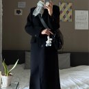 룩캐스트 소이 울 싱글 코트 LOOKAST SOY WOOL SINGLE COAT 내돈내산 여자 블랙 롱 코트 코디 Feat...