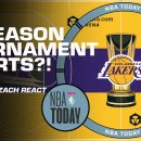 NBA reveals NEW COURTS for in- season tournament 새로운 코트 이미지