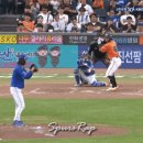 오늘자 삼성 라이온즈 우규민의 빈볼성 투구.GIF 이미지