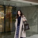 네이키드서프클럽 로맨틱 체크 롱스커트 여자 겨울 코디