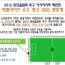 2012 런던 올림픽 축구 아시아지역예선전 허벌라이프 로고 광고 SBS 생중계 이미지